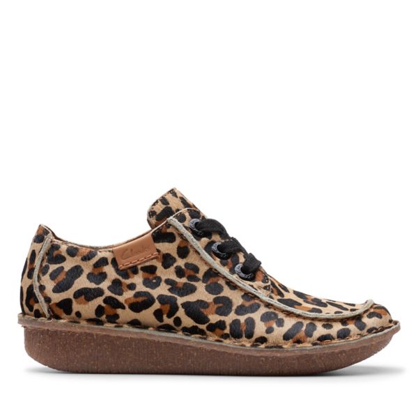Clarks Womens Funny Dream Flat Shoes Leopard | USA-1543879